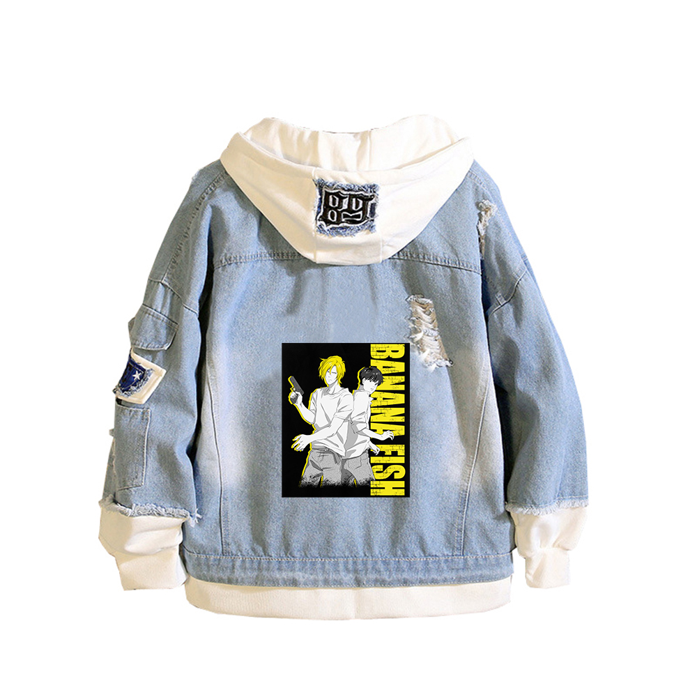 Embroidery Jacket Jeans - Kurtka dżinsowa BANANA FISH Anime Jeans