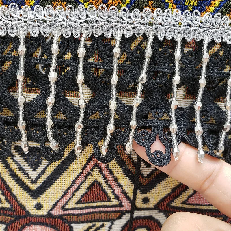 Embroidery Jacket Jeans - Kurtka jeansowa damska z haftem, frędzlami,