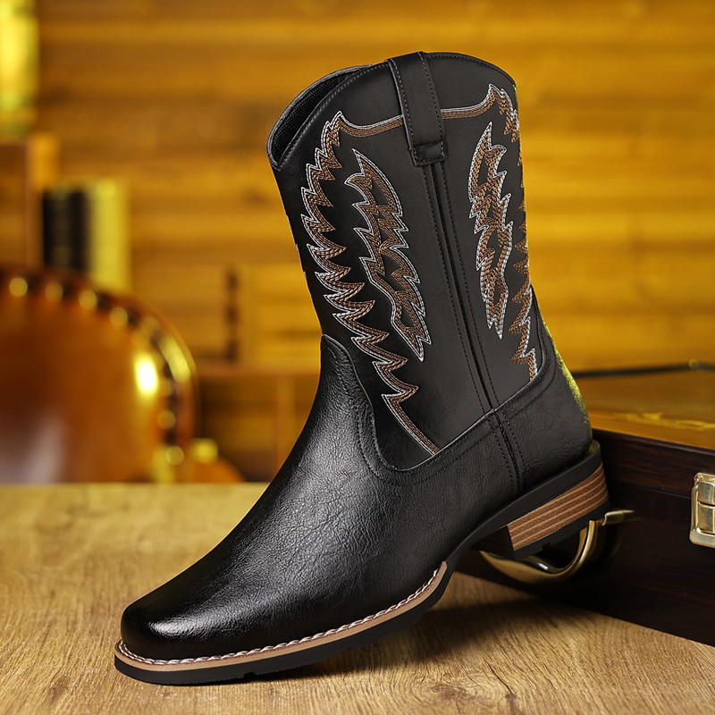 Męskie buty kowbojskie do poło – Embroidery Fabric recenzja i cena