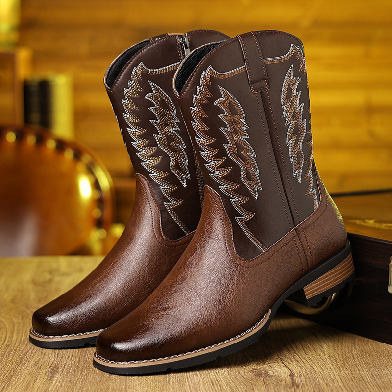 Męskie buty kowbojskie do poło – Embroidery Fabric recenzja i cena