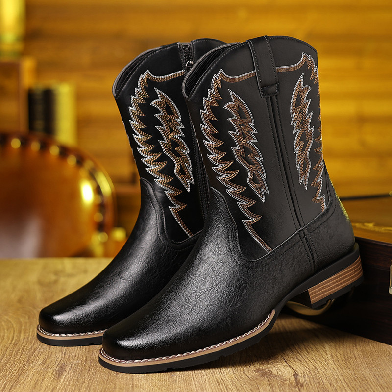 Męskie buty kowbojskie do poło – Embroidery Fabric recenzja i cena