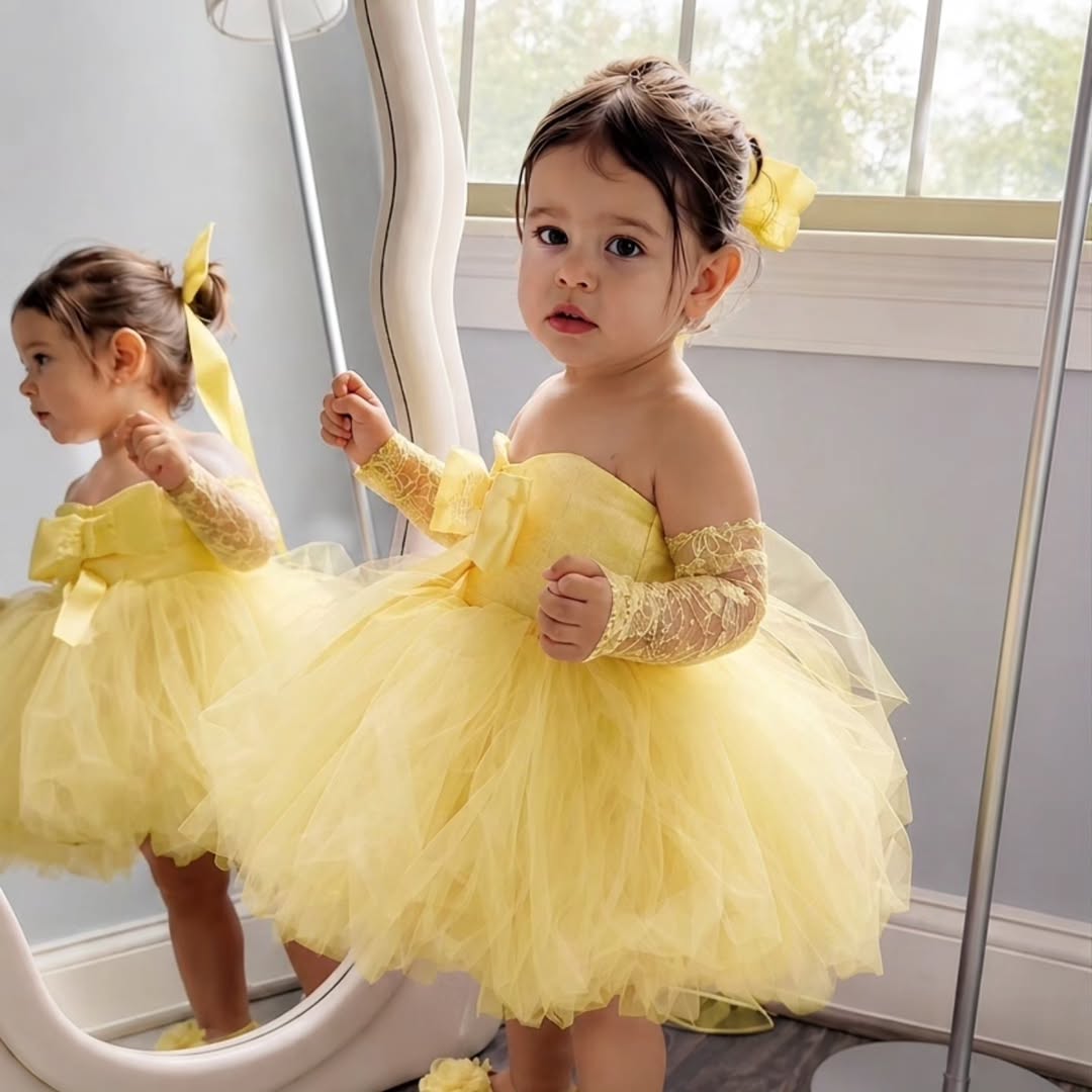 Sukienka dla dziewczynki na we – Embroidery Yellow Dress recenzja i cena