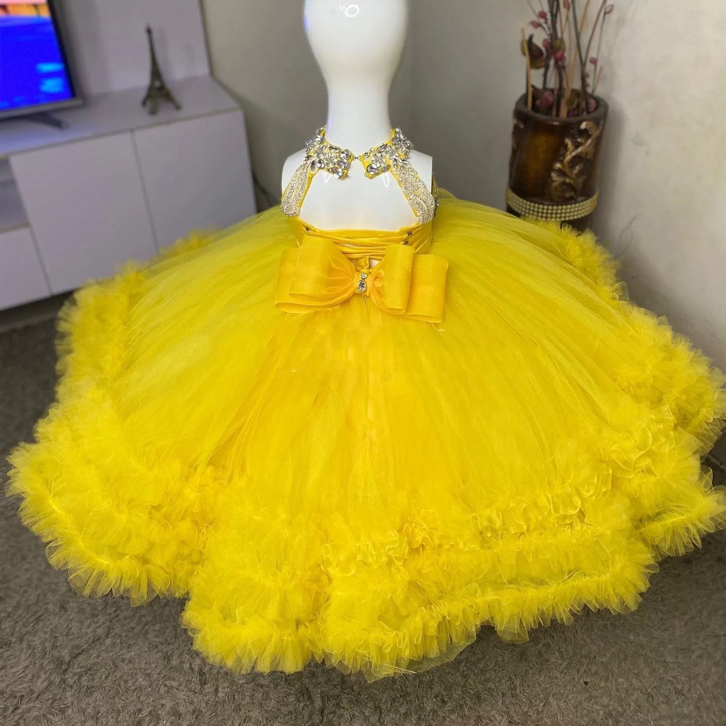 Przepiękna Żółta Sukienka dla  – Embroidery Yellow Dress recenzja i cena