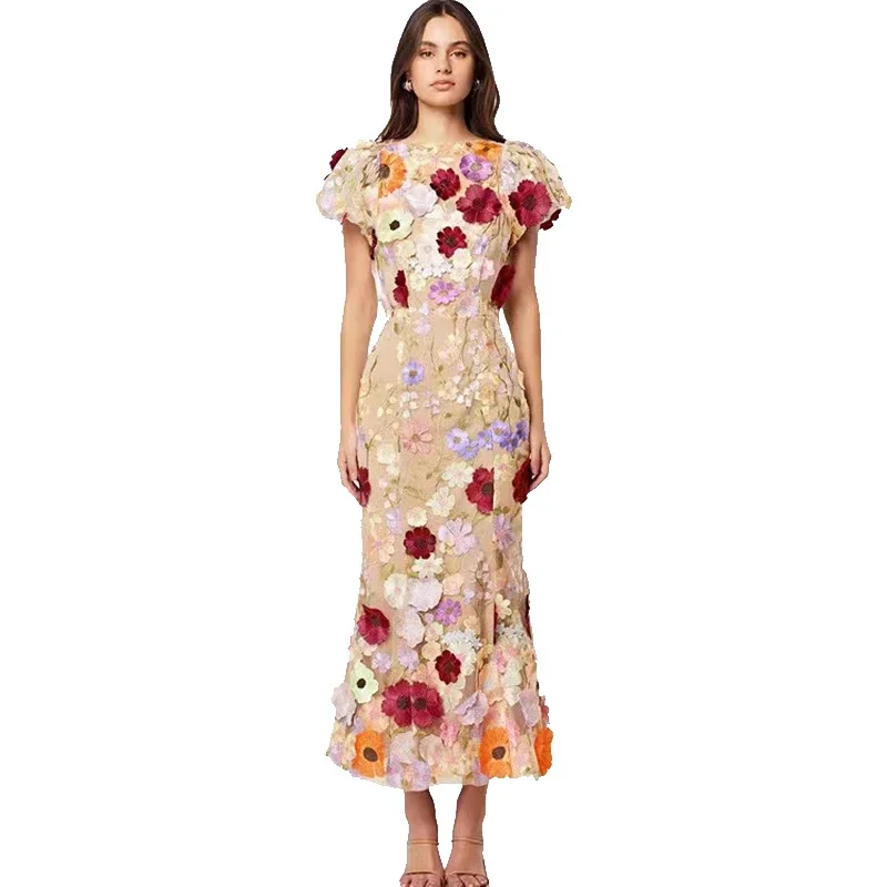 Letnia damska sukienka do kola – Embroidery Zara recenzja i cena