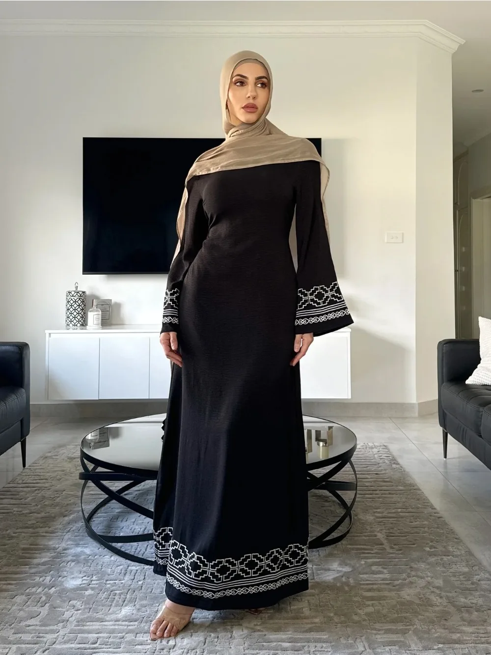 Eid haftowana sukienka muzułma – Embroidery Arabic recenzja i cena