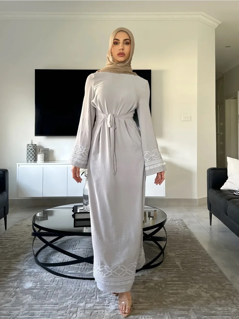 Eid haftowana sukienka muzułma – Embroidery Arabic recenzja i cena