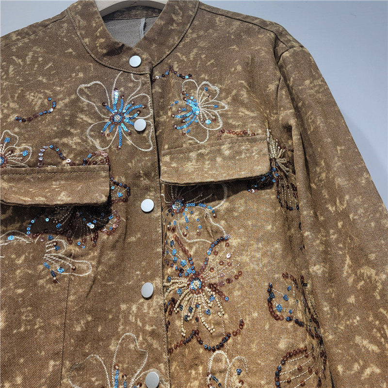 Wiosenna Moda Cekinowe Hafty K – Embroidery Jacket Jeans recenzja i cena