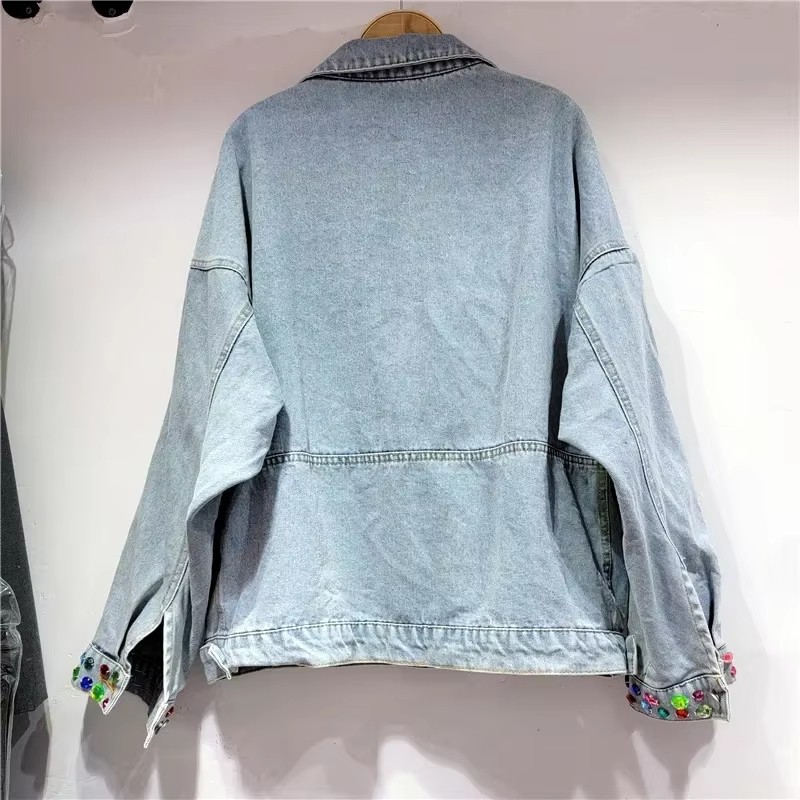 Damska kurtka jeansowa z cekin – Embroidery Jacket Jeans recenzja i cena