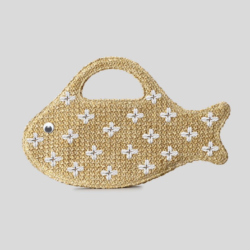 Torba z rafii, pleciona ze sło – Embroidery Fish recenzja i cena
