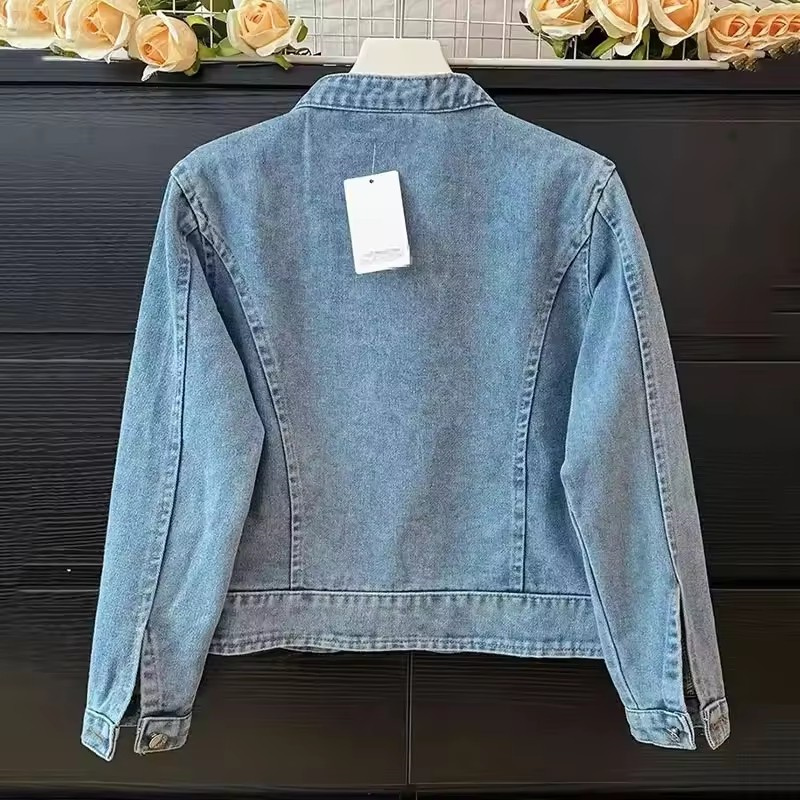 Damska kurtka jeansowa na wios – Embroidery Jacket Jeans recenzja i cena