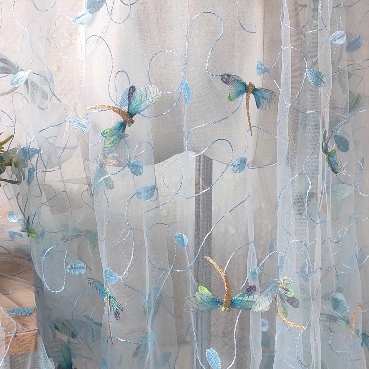 1 jard niebiesko-różowej siate – Embroidery Wedding recenzja i cena
