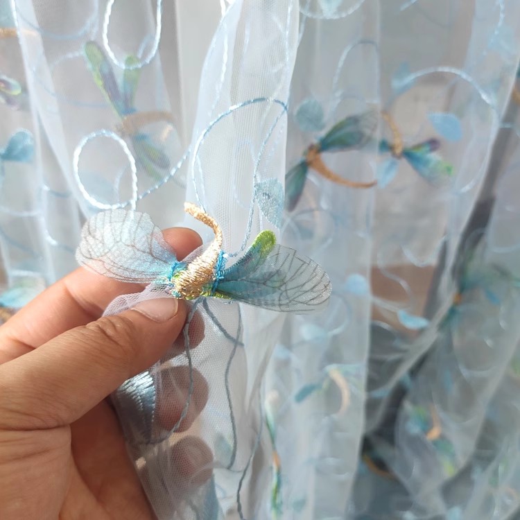 1 jard niebiesko-różowej siate – Embroidery Wedding recenzja i cena