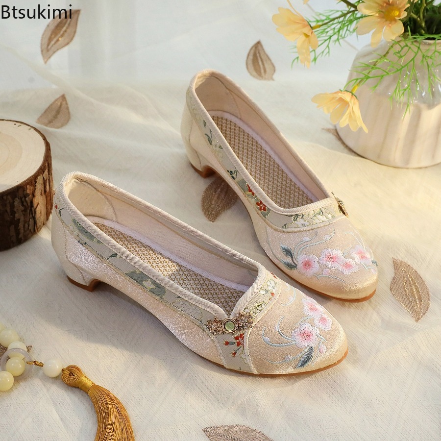 Nowe damskie buty 2026, etnicz – Embroidery Fabric recenzja i cena