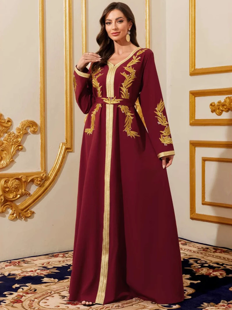 Muzułmańskie sukienki damskie  – Embroidery Arabic recenzja i cena