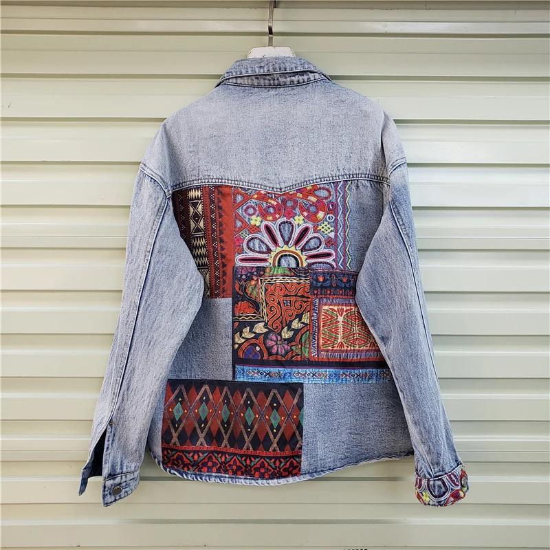 Damska kurtka jeansowa w stylu – Embroidery Jacket Jeans recenzja i cena