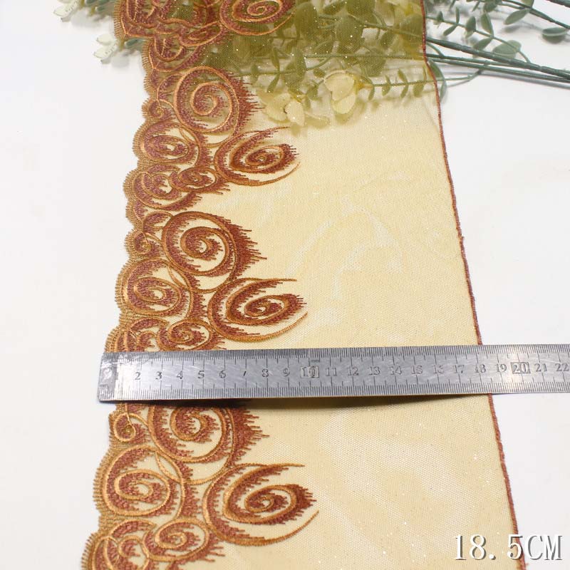 28 jardów haftowanej koronki,  – Embroidery Yellow Dress recenzja i cena