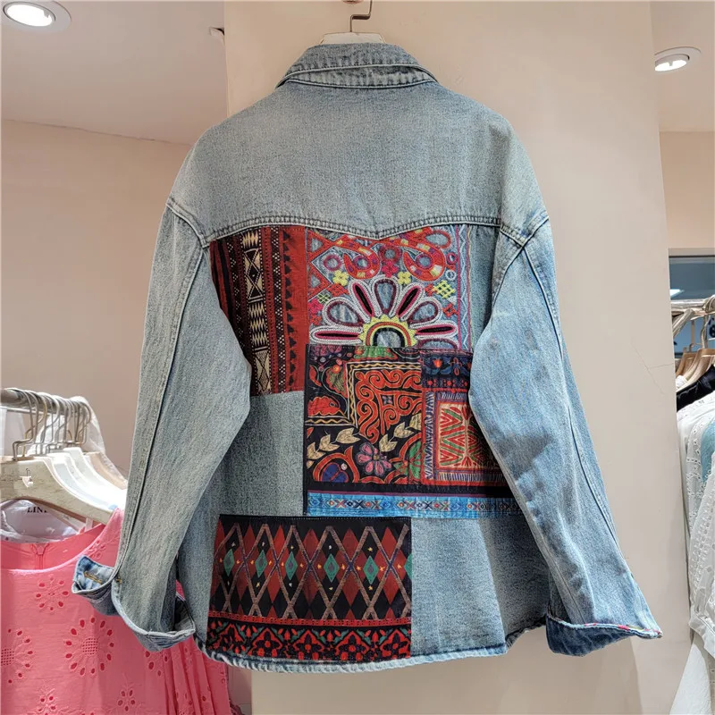 Damska kurtka jeansowa w stylu – Embroidery Jacket Jeans recenzja i cena