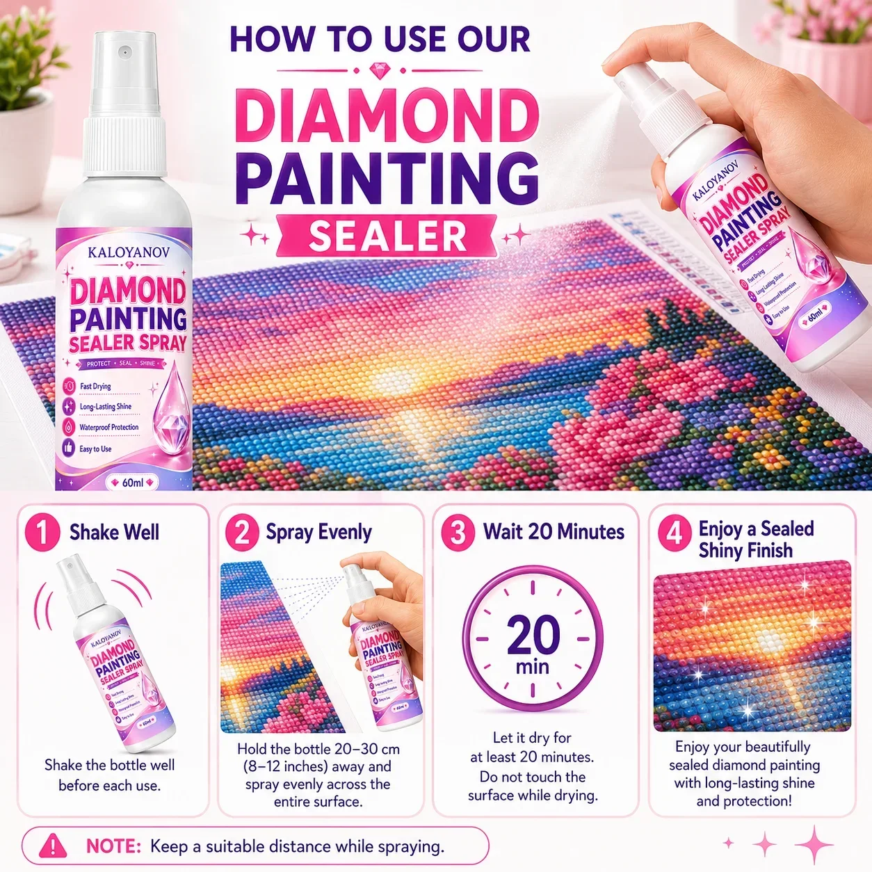 Spray do utrwalania obrazów di – Embroidery Kit Starter recenzja i cena
