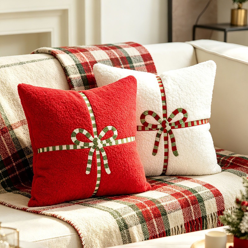 Świąteczna poszewka na poduszk – Embroidery Xmas Decorations recenzja i cena