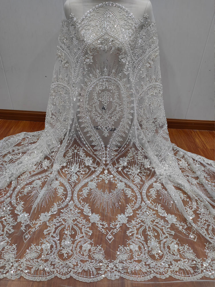 1 jard białej, gęstej siatki z – Embroidery Wedding recenzja i cena