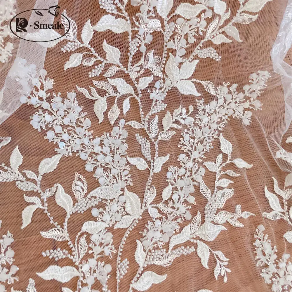 Biała tkanina koronkowa z kwia – Embroidery Abaya recenzja i cena