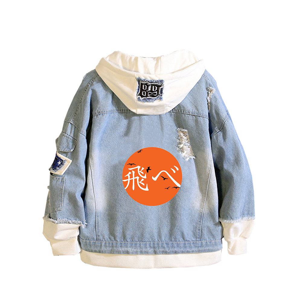 Haikyuu Karasuno VBC Print Wom – Embroidery Jacket Jeans recenzja i cena