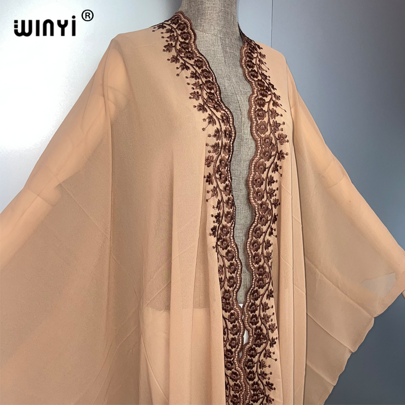 WINYI boho kimono szyfonowy ha – Embroidery Abaya recenzja i cena
