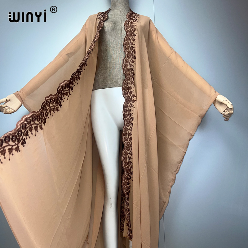 WINYI boho kimono szyfonowy ha – Embroidery Abaya recenzja i cena