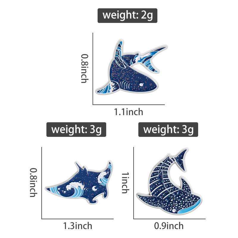Emaliowane przypinki z motywam – Embroidery Fish recenzja i cena