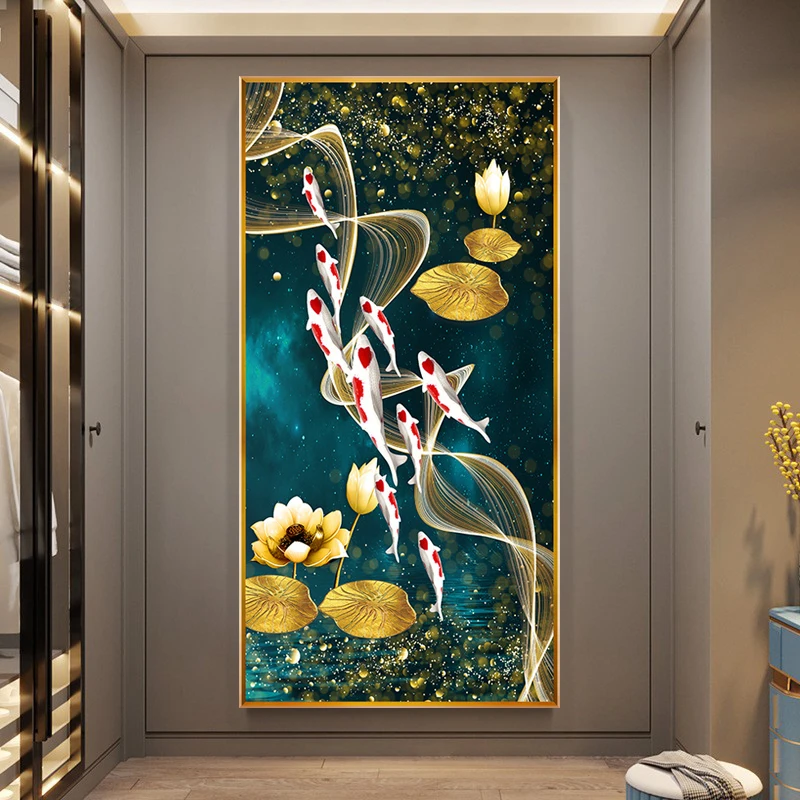Dziewięć Ryb Złoty Lotos 5D Di – Embroidery Fish recenzja i cena