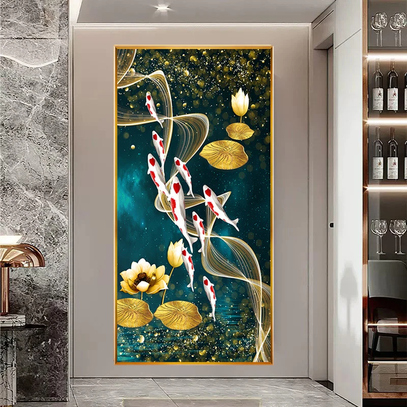 Dziewięć Ryb Złoty Lotos 5D Di – Embroidery Fish recenzja i cena