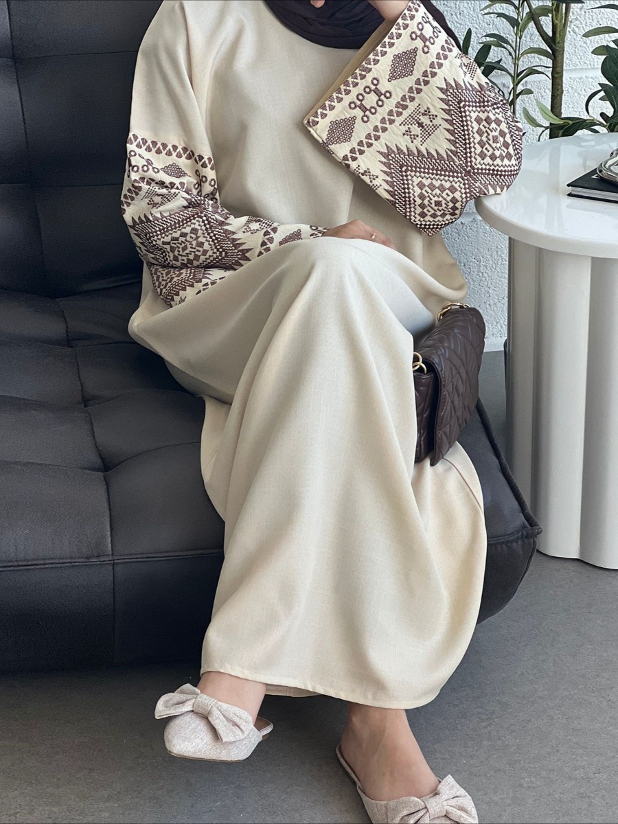 Eid muzułmańska abaja dla kobi – Embroidery Arabic recenzja i cena