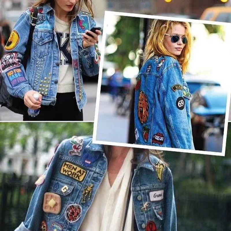 Naszywki haftowane na odzież ż – Embroidery Jacket Jeans recenzja i cena
