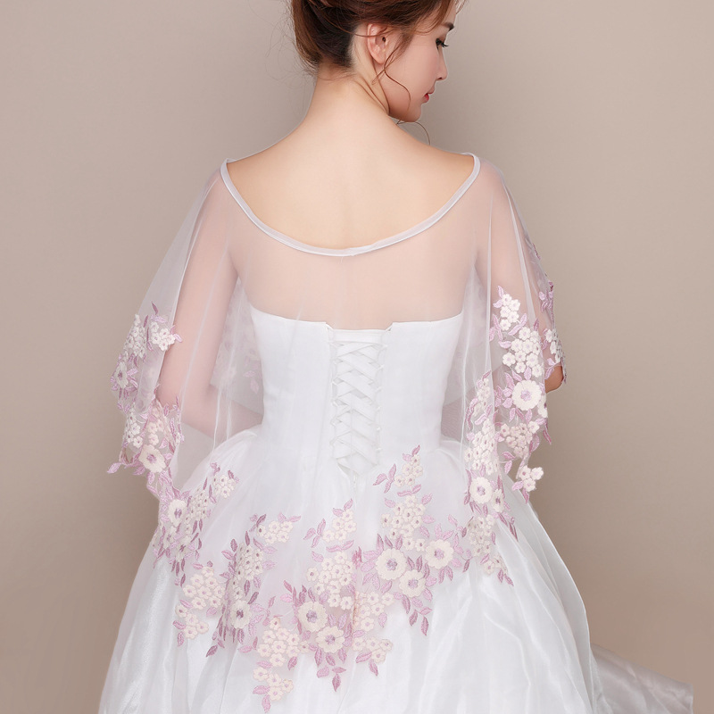 Seksowne Białe Damskie Bolerko – Embroidery Wedding recenzja i cena