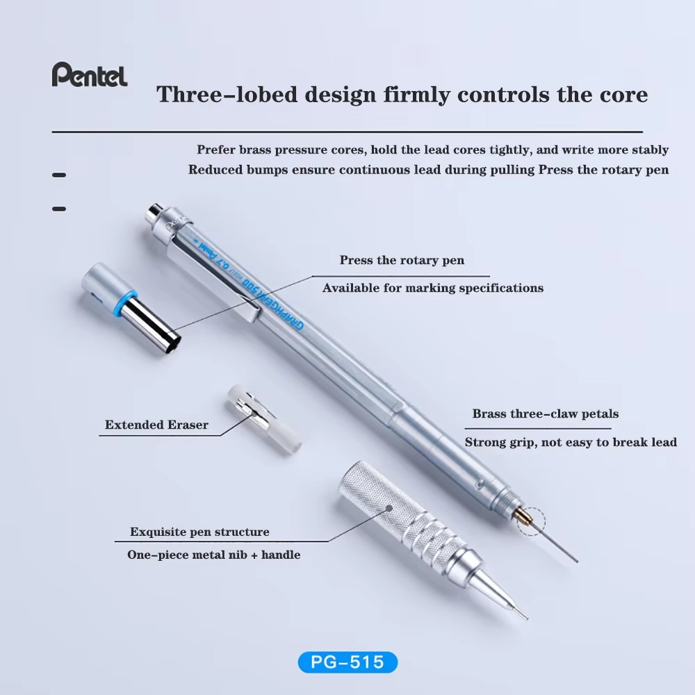1 szt. Ołówek mechaniczny Pent – Pentel Pen Graphgear recenzja i cena