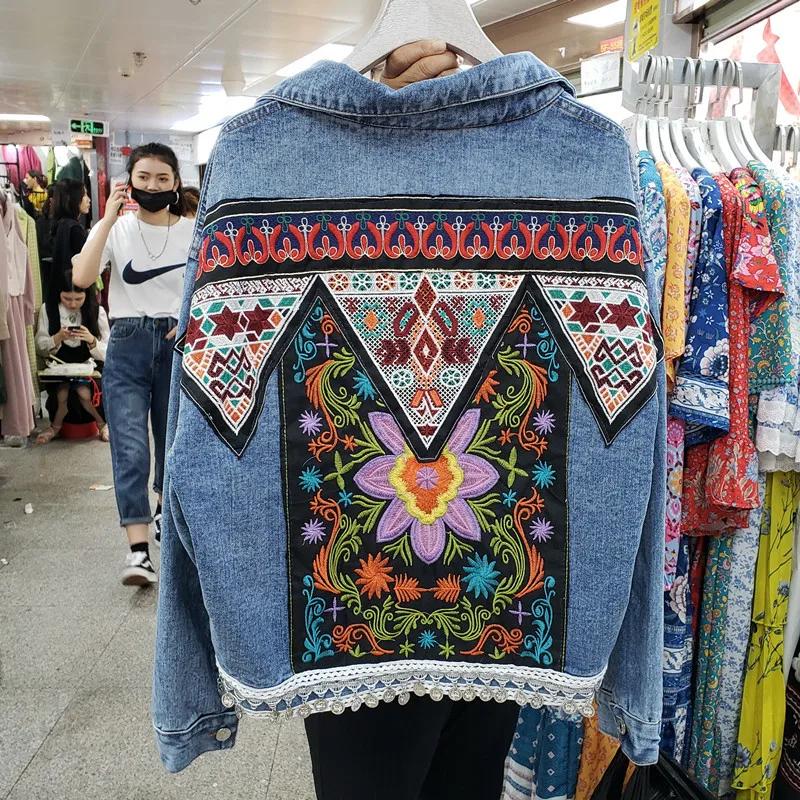 Damska kurtka jeansowa w stylu – Embroidery Jacket Jeans recenzja i cena