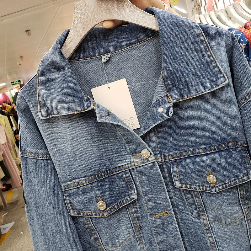Damska kurtka jeansowa w stylu – Embroidery Jacket Jeans recenzja i cena
